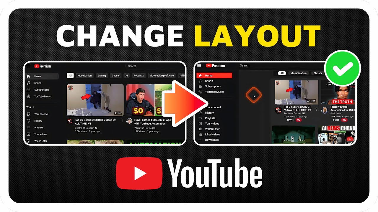 How To Change Youtube Layout Back To Old Version Easy Method Youtube