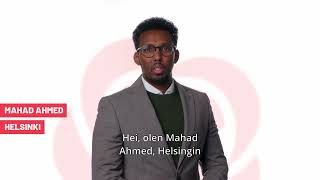 Mahad Ahmed, eduskuntavaaliehdokas, SDP Helsinki