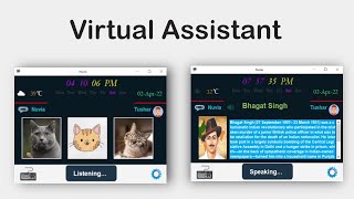 Virtual Assistant || ChatBot || Python || Tkinter || Opencv