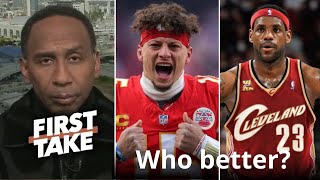 FIRST TAKE | Mahomes 7th straight AFC Champs or LeBron 2011-18 8th NBA Finals? - Stephen A. Smith