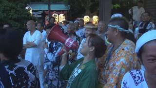 平成28年　鎌倉腰越＜小動神社＞天王祭・神幸祭＝相模神輿（宮入・着與）