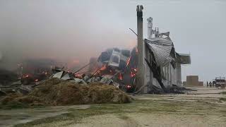 Incendio devastante nella notte-  Azienda Agricola - Flli Lodi