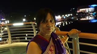 C0018 Aruna \u0026 Hari Sharma on Songdo GCF Bridge enjoy nice views Incheon, S Korea, Sep 05, 2023