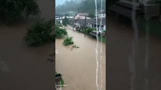 Heavy floods due to extreme rain fall in the Teresópolis of Rio de Janeiro, Brazil 🇧🇷