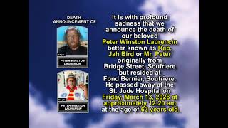 Peter Winston Laurencin ~ Short Obituary