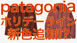 【patagoniaが大好きなんだよ】パタゴニアのホリデーライン新色追加