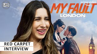 Mercedes Ron | My Fault London Premiere Red Carpet Interview | Prime Video | Culpables Trilogy