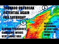 Tornado outbreak potential for Saturday! Another day of severe storms expected.. Latest info