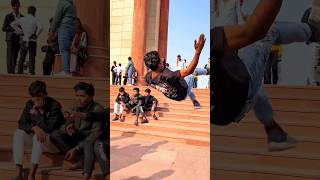 😱😱Crazy flip with public 😱😱💯#ytshorts #support #stunt #support #acrobatics