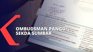 Ombudsman Panggil Sekda Sumbar Minta Klarifikasi Sumbangan Bertanda Tangan Gubernur