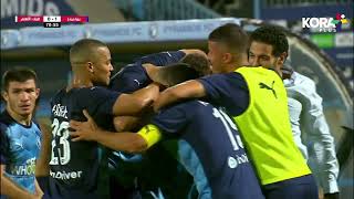 رأسية رائعة من رمضان صبحي يسجل بها هدف بيراميدز الأول في شباك البنك الأهلي | الدوري المصري 2022/2021