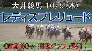 10/5(木) 大井競馬11R【レディスプレリュード】《地方競馬 指数グラフ・予想・攻略》