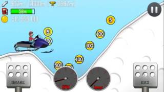 Hill Climb Racing- SNOW Mobile- Gameplay great make for Kid #73