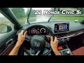 Why I Love Driving In Rain - 2022 Honda Civic Si  (POV Drive Binaural Audio)