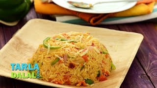 क्विक तवा राइस (Quick Tava Rice / Quick Indian Rice / Variety Recipe) by Tarla Dalal