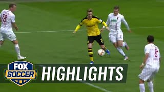 Dortmund's Reus & Kagawa team up for wonderful goal vs. Augsburg | 2015–16 Bundesliga Highlights