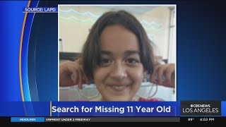 Search continues for missing 11-year-old girl