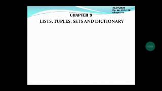XII - Computer science Chapter - 9 ( part - 1 )