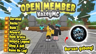 SERVER MCPE VERSI 1.21.2 TERBARU !! - KazeyMC Online 24 JAM!!