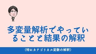 多変量解析でやっていることと結果の解釈（特にカテゴリカル変数の解釈）