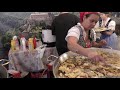 street food festival from the world. huge food event in italy