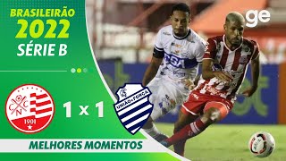 NÁUTICO 1 X 1 CSA | MELHORES MOMENTOS | 8ª RODADA BRASILEIRÃO SÉRIE B 2022 | ge.globo