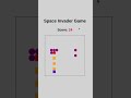 Space Invader Game using JavaScript🔥