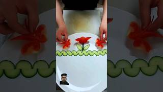 smart cutting vegetable technique  #music #funny #fruitcarving #automobile #diy #kitchen  #摆盘技巧