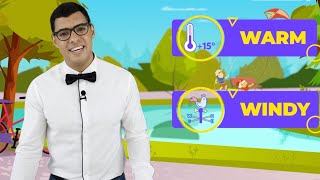 Weather forecast - Vocabulary for kids | Learn English for kids with Novakid 0+