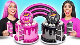 Black vs Pink Cake Decorating Challenge by TeenDO