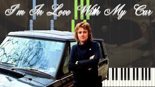 Queen - I'm In Love With My Car Piano/Karaoke *FREE SHEET MUSIC IN DESC* As Played by Queen