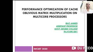 Performance Optimization of Cache Oblivious Matrix Multiplication on Multicore Processors