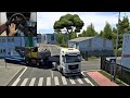 NEW MAN TGX | Transporting an Excavator | Euro Truck Simulator 2 | Logitech G29 Gameplay