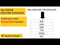 sql server interview questions | string_split function in sql | custom string_split in sql