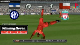 Winning Eleven 2002 - Liverpool vs Inter Milan - International League Full Match PS1 Gameplay | 720P