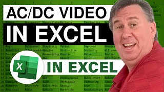 Excel - AC/DC Music Video in Excel - Episode 891