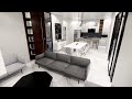 PLANO DE CASA de 1 PISO con 4 DORMITORIOS y 3 BAÑOS con JARDÍN INTERIOR ORNAMENTAL + GARAGE DOBLE