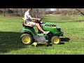 mowing with the john deere d 170