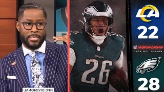 Saquon Barkley making yet another case for NFL MVP - Nate Burleson reacts to Eagles beat Rams 28-22