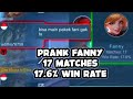 Top 1 Fanny, Prank 17.6% Win Rate - Mobile Legends