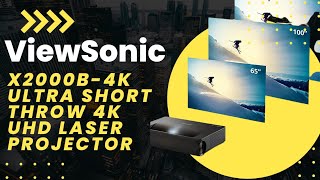 ViewSonic X2000B-4K Ultra Short Throw 4K UHD Laser Projector @Productsjunction