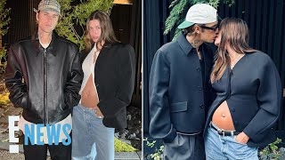 Justin Bieber Shows Off Wife Hailey's Growing Baby Bump During Trip to Japan | E! News