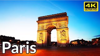 Paris a Walking Tour in Champs-Elysees | Arc de Triomphe | 2022 Paris 4k - Paris, France 🇫🇷