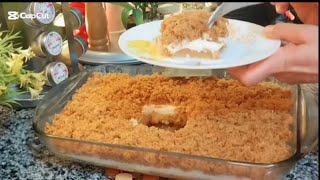 بدون فرن‼️كنافةوبسبوسة‼️بالكريمة😋 ولا اروع#كنافة #بسبوسة #كنافة_وبسبوسة_بالكريمة