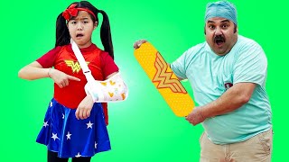 Jannie Pretend Play Doctor Checkup Toys | Funny Kid Video