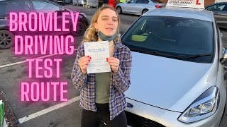 Bromley Driving Test Route 1st February 2022 @ 11.41am Driving Test Route at Bromley