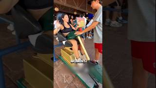 She Only Wanted to Test the Seat… Then Got Trapped 😱🎢 #shorts