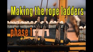 HMS Victory - part 70 Making The Rope Ladders (phase 1)