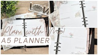 Plan With Me! | A5 Cloth & Paper Horizontal Spread | March 3-10, 2025