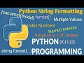 #40 Python String Formatting Tutorial for Beginners | Python Tutorial for Beginners | #teksolutions